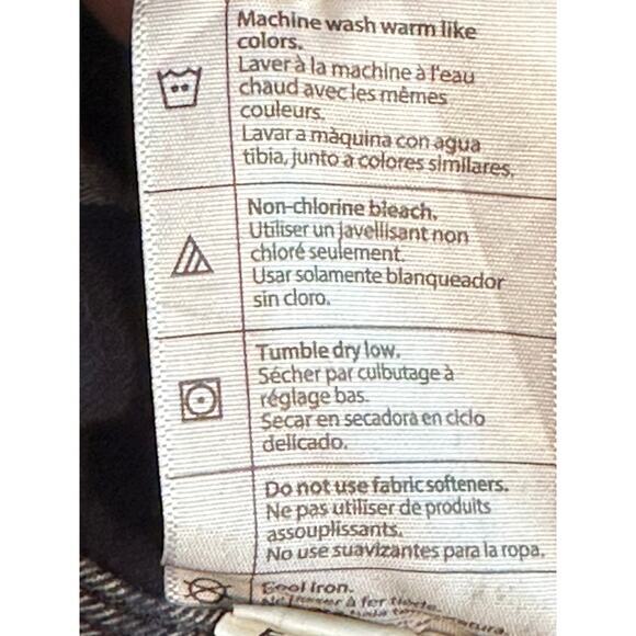 Carhartt Loose Fit Heavy Flannel Shirt XL Tall Raw Bottom Edge Distressed - Picture 14 of 16